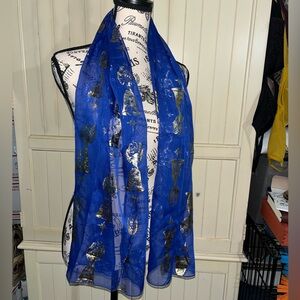 City Silk Sheer Christmas Scarf